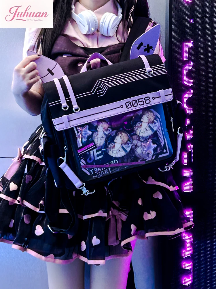 Japanese Original Rabbit Transparent LTA Bag Ba Ji Two-dimensional Backpack Female Versatile Large-capacity Student Schoolbag