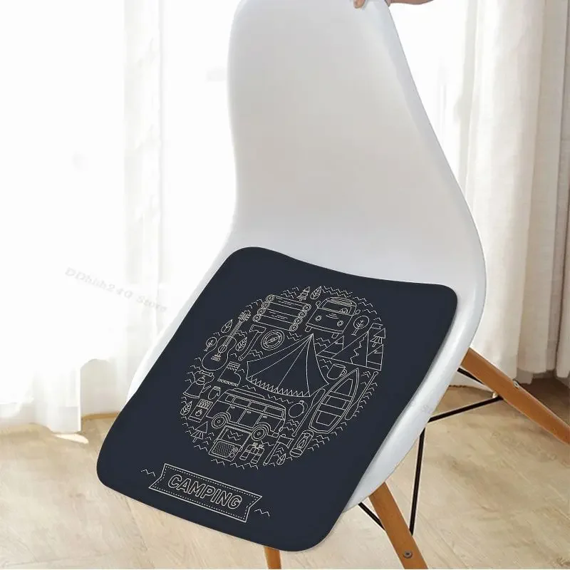 Outdoor Camping Art Stool Pad Patio Home Kitchen Office Chair Seat Cushion Pads Sofa Seat 40x40cm Stool Seat Mat