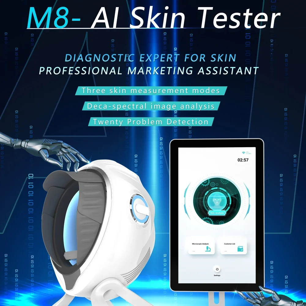 2026 Portable 3D S kin Analysis Machine with Facial UV LCD WiFi Plastic Analyzer