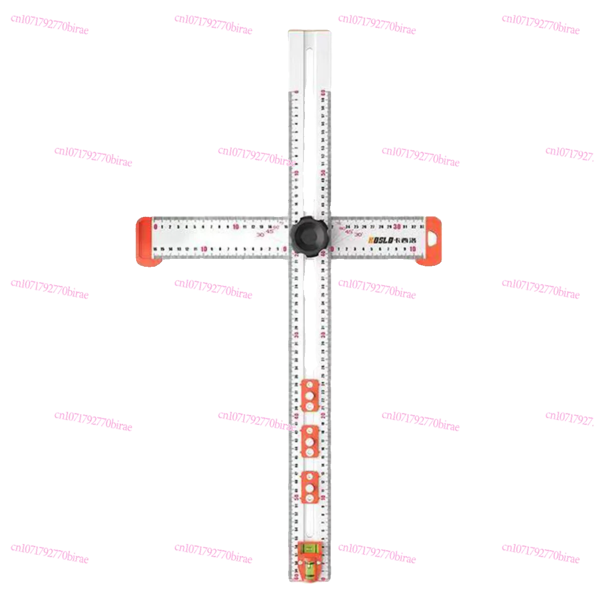 

2-In-1 Woodworking Punching Positioning Ruler Multifunctional Corner Ruler Aluminum Alloy T-shaped Angle Scribing