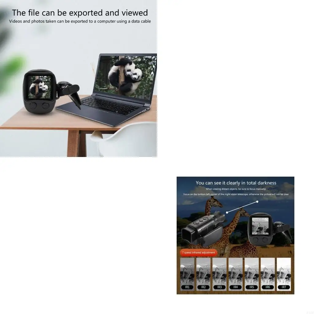 

P82E Digital 10xzoom Night Visiebility Monocular для слабых и темных средств