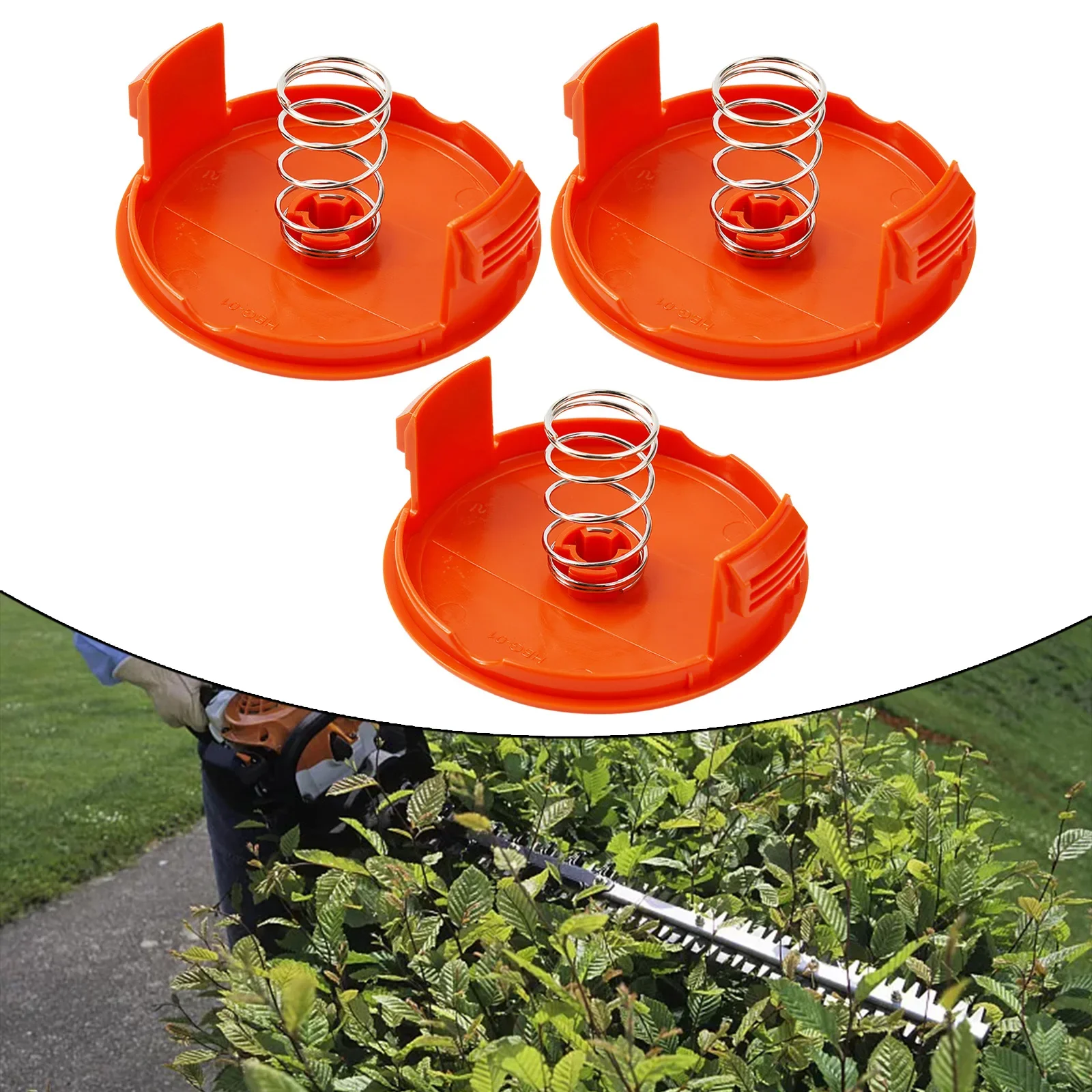 Spool Cover And Spring For AFS GH600 GH610 GH900 GH912 LST136 LST220 LST300 LST420 LST420 NST1118 NST2118 Trimmer Models