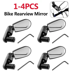 1-4PCS Adjustable MTB Bike Mini Handlebar Rear View Mirrors Rotation Bicycle Rearview Mirror Wide-Angle for Cycling Accessories