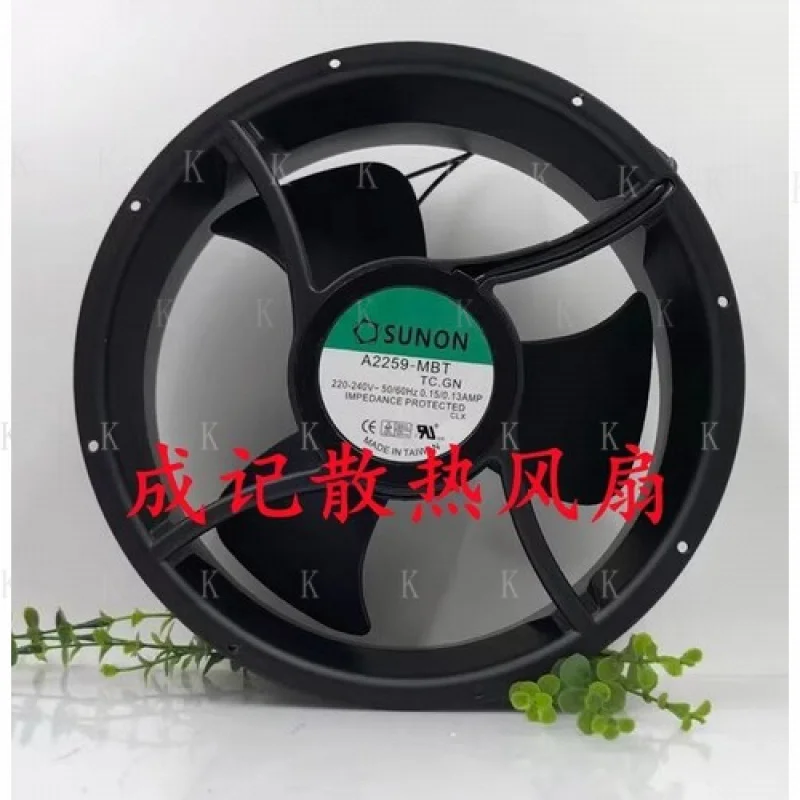 

C FOR SUNON A2259-MBT 25489MM 220V-240V 0.15A/0.13A 254*89MM Metal Cooling Fan
