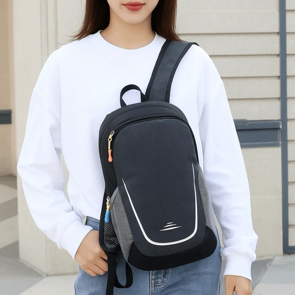 حقائب ظهر رياضية من قماش أكسفورد متعددة الألوان خفيفة الوزن للمشي لمسافات طويلة مقاومة للماء ومقاومة للاهتراء حقيبة كتف للسفر للتخييم #3