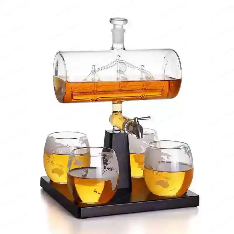 sailboat-wine-barrel-special-shaped-decanter-amazon-product-whiskey-vodka-red-wine-dispenser-with-switch