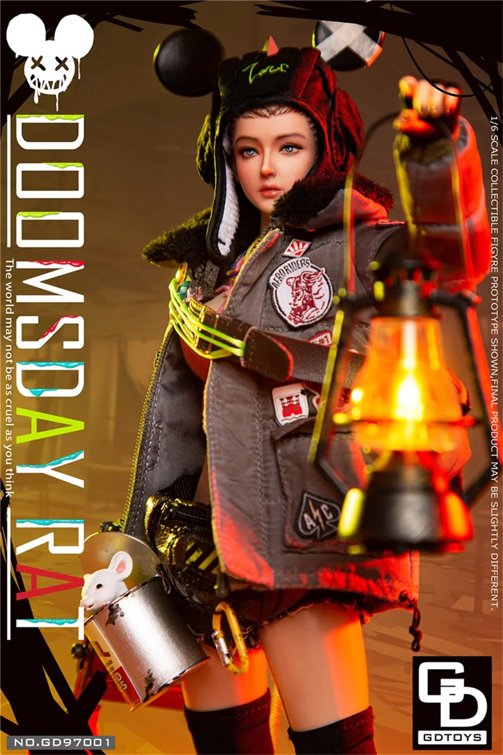 1/6 GDTOYS GD97001 DoomsdayRat Female Girl Warrior Mouse Full Set Moveable Action Figure Gift For Fans Collect