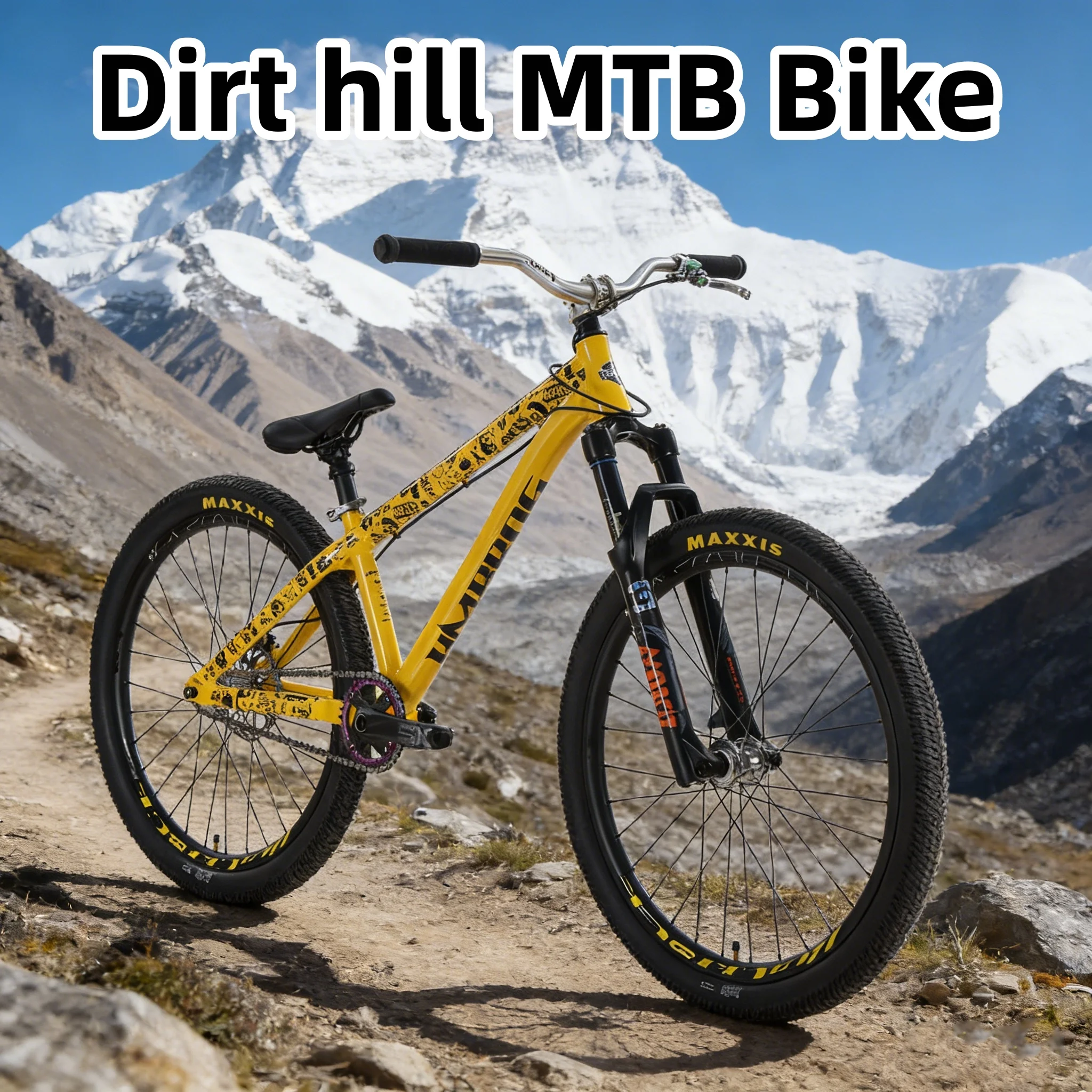 

Performance Soil Slope Bike Pneumatic Front Fork Version Hydraulic Butterfly Brake Youth Bicycle Shock Absorption Anti-fall