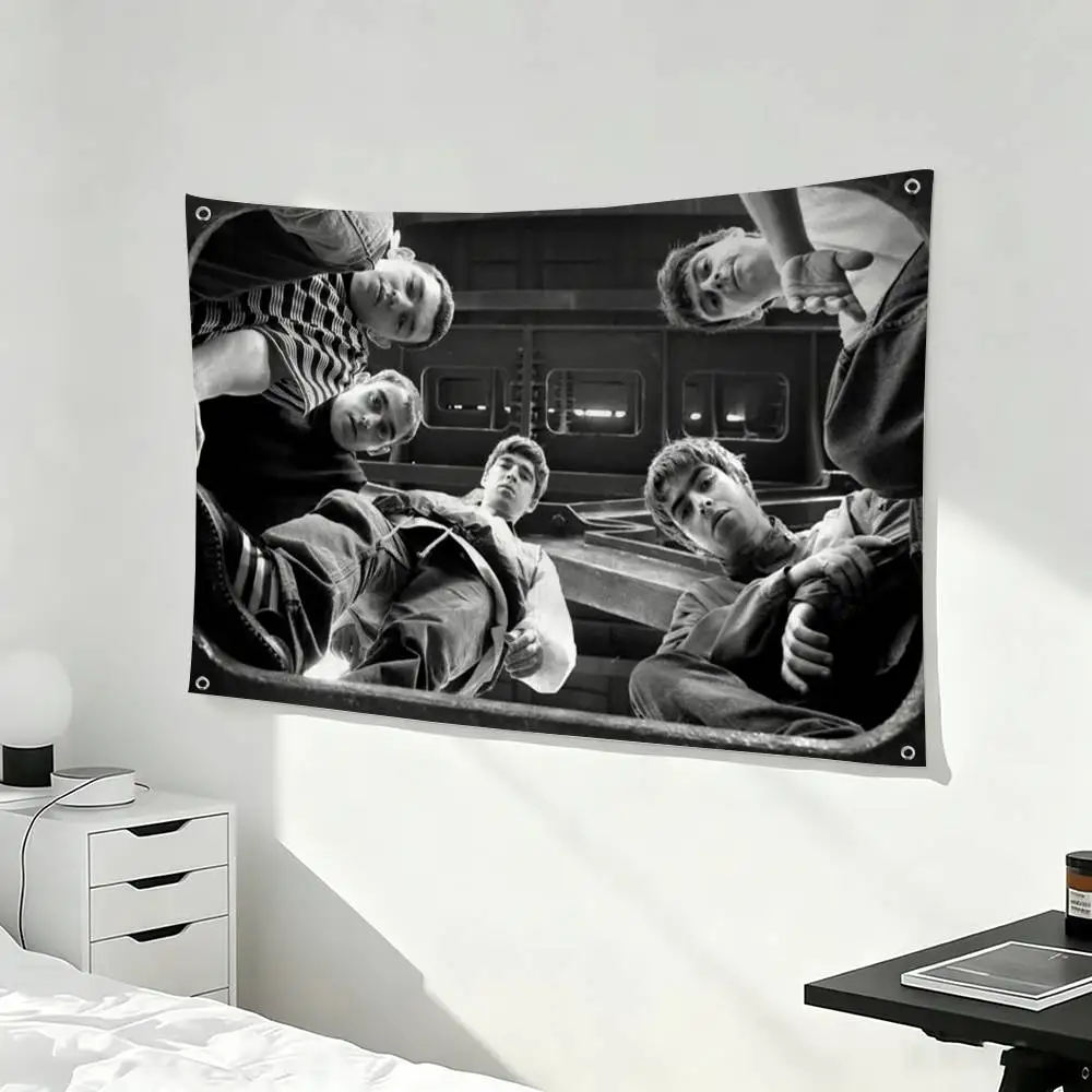 Britpop Oasis Band  Flag Suitable For Party Club Outdoor Interior Wall Decoration Banner Fans Gift