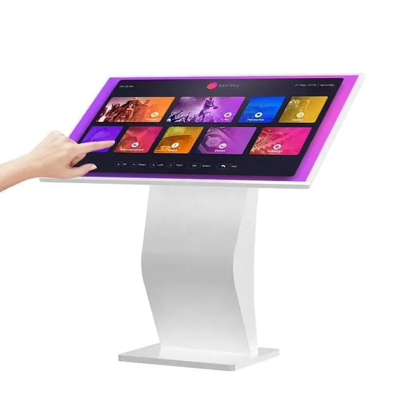 32 Inch Touch Screen Kiosk Floor Stand Interactive Digital Signage Advertising Display Self Service Information Terminal