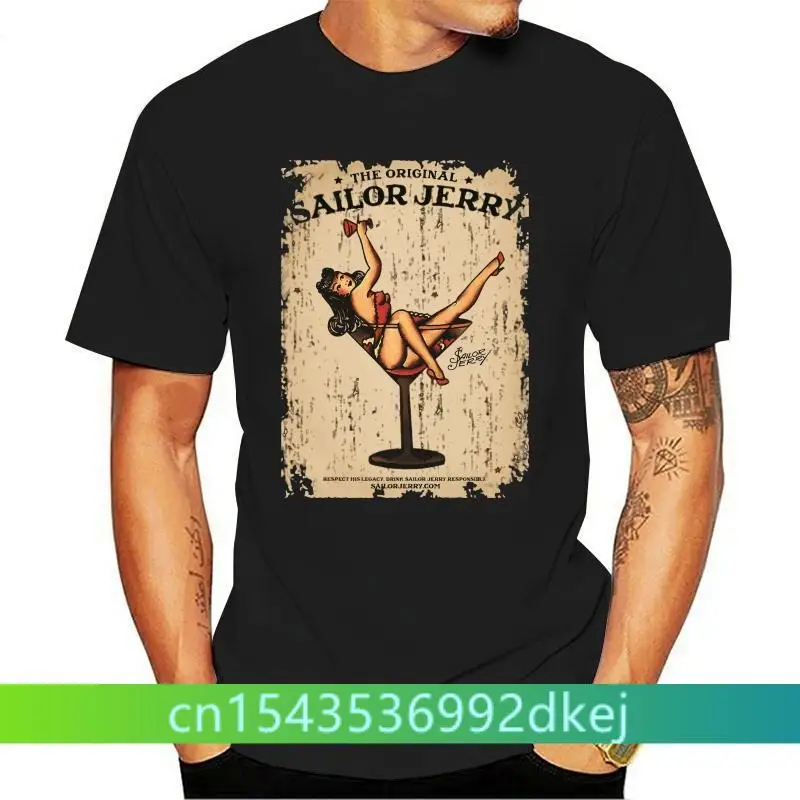 

The Original Sailor Jerry Vintage Ad Poster Distressed T ShirtF