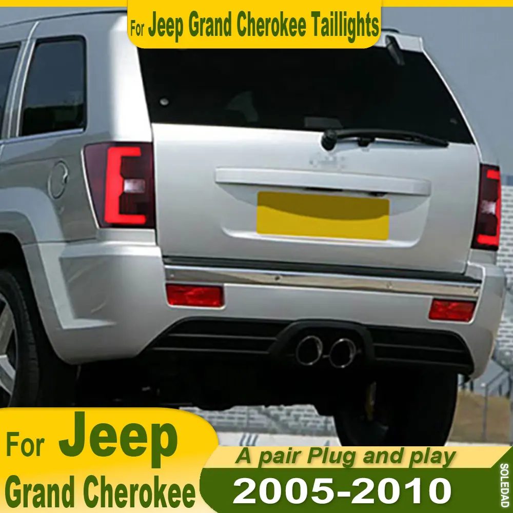 

Car LED Taillight Assembly for Jeep Grand Cherokee 2005-2010 modified Rear lamp Tail light Turn signal Brake light Accessories