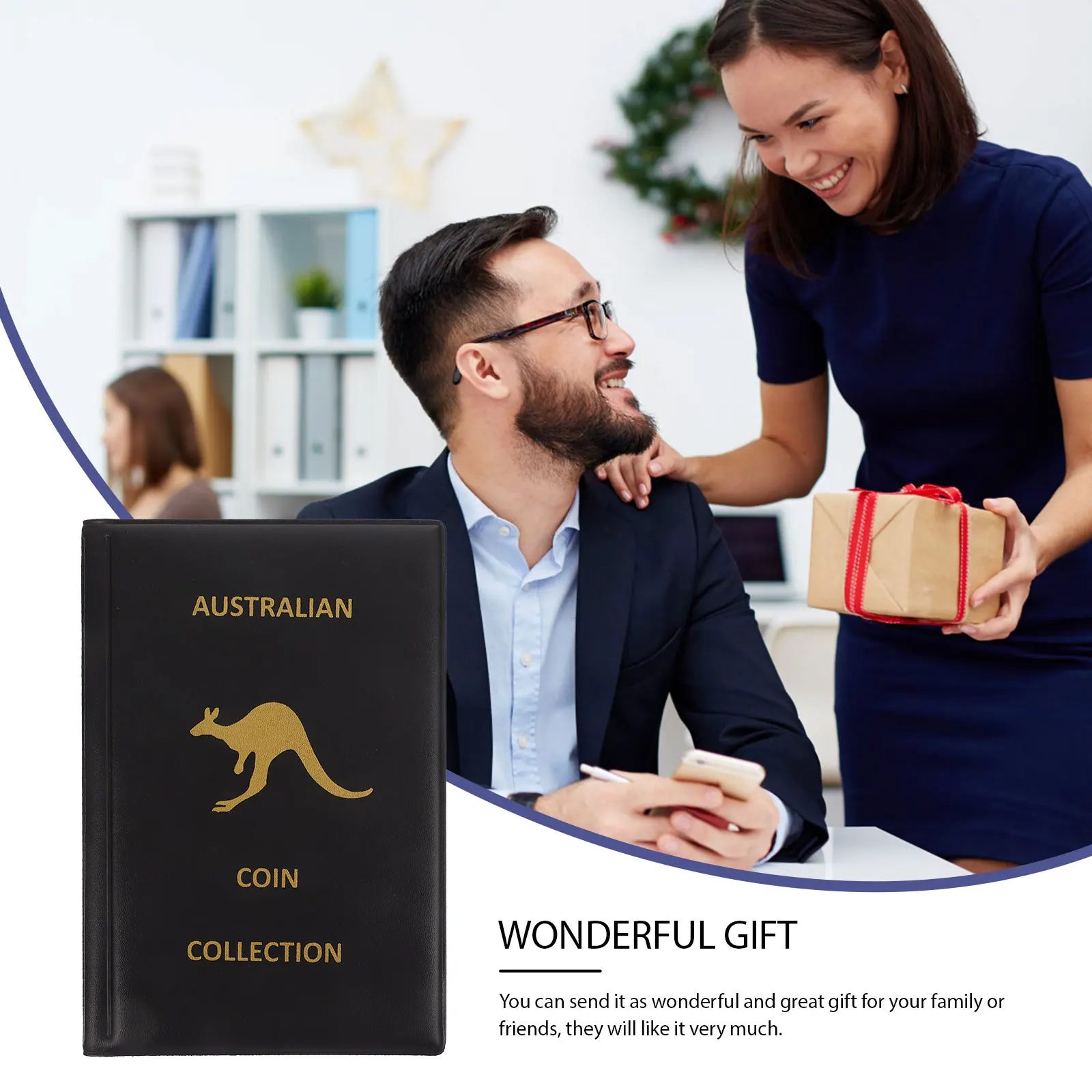 

Coin Collection Album Portable Storage Book for Medallions Badges Tokens Premium Material Collecting ganizer