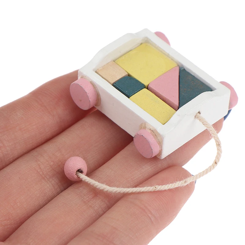 

Кукольный домик, миниатюрный деревянный блок, автомобиль, игрушки, аксессуары для кукол