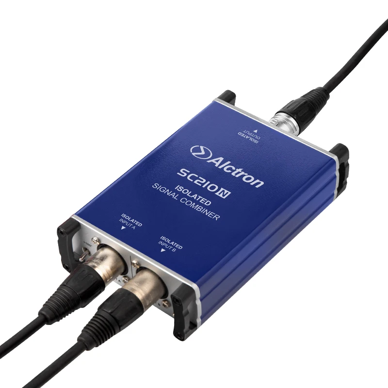 Alctron SC210N ProfessionalIsolated Signal Combiner Microphone Combiner Combine Two Microphone Balanced Signals Into One Balance