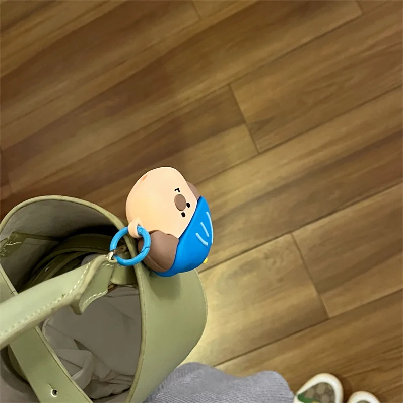 귀여운 모자 강아지 케이스, 에어팟 4 에어팟 1, 2, 3 프로, 프로 2 용, 블루투스 이어버드 충전 박스, 보호 이어폰 케이스 커버