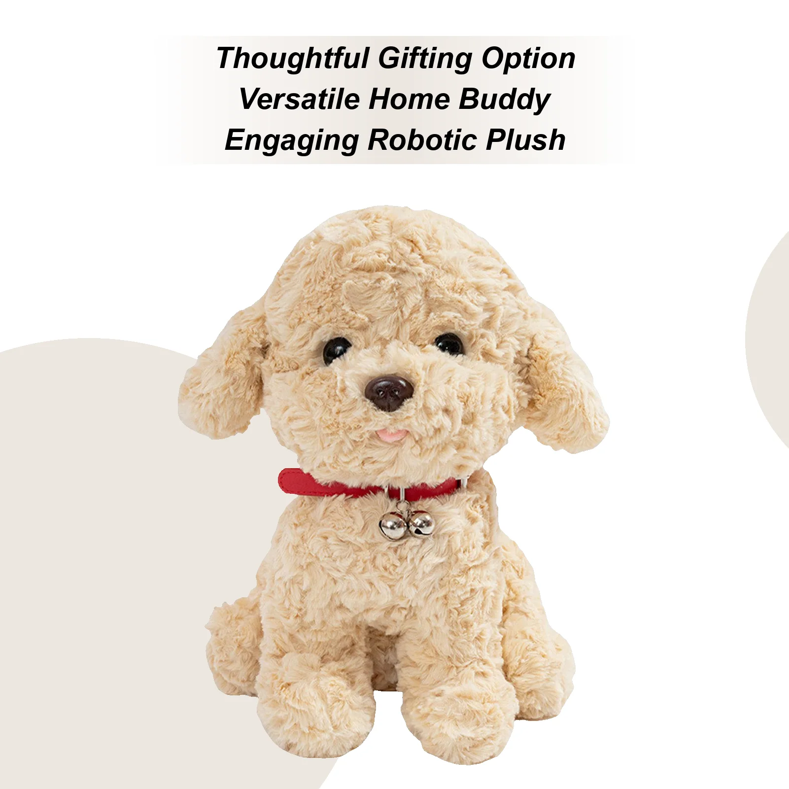 

Plush Robot Puppy Interactive Electronic Walking Animal Toy Robot Dog Realistic Animal For Boys Girls Family Friends Youth Teens