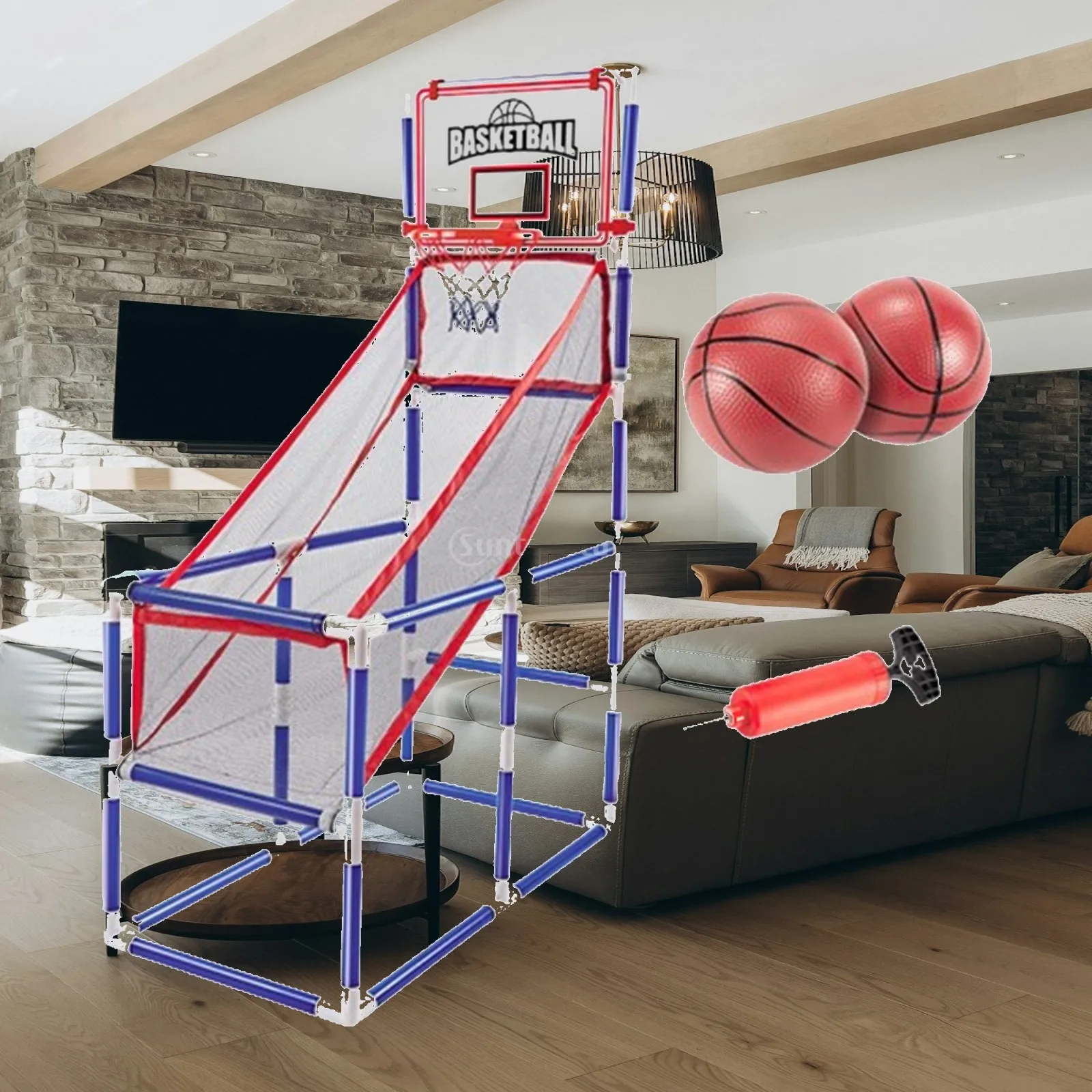 Arcade Basketball Game Set Indoor and Outdoor Basketball Hoop Exercise