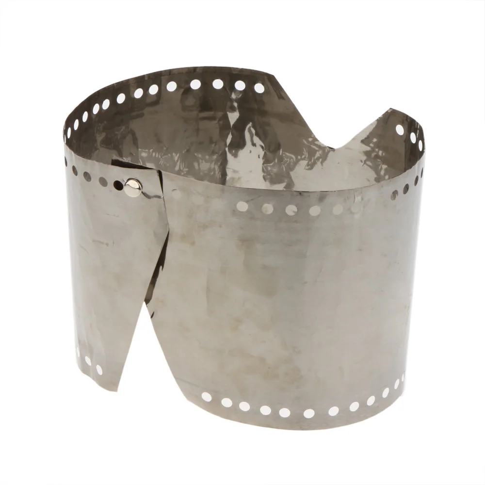 Outdoor Camping Stove Wind Shield Screen Ultralight Ultra-thin Titanium Height 15cm 19cm Windproof Plate Alcohol Wind Shield