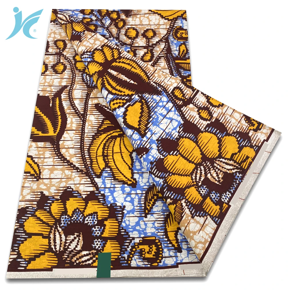 Wholesale Prices African Real Wax Prints Fabric Ankara Wax 100% Cotton Fabric Guaranteed Veritable Original Sewing Material