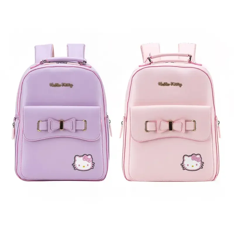 

Sanrioed Anime Hello Kitty Large Capacity Backpack Cute Children Cartoon Student Stationery Shoulder Bag Gift for Friend