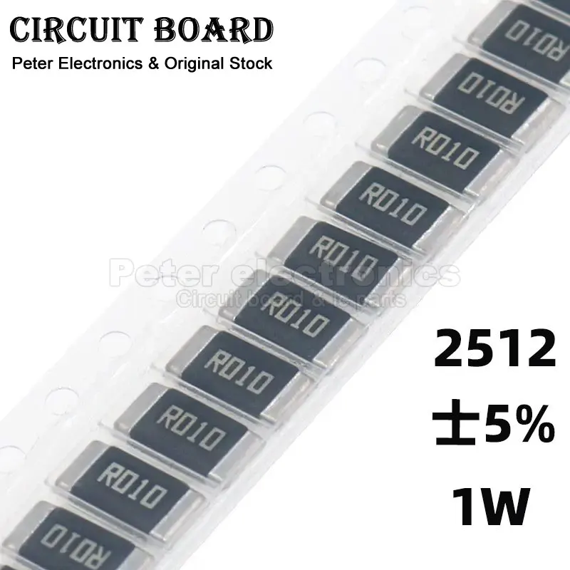 100szt 2512 5% 1W SMD Rezystor chipowy 0R - 10M 0 101 104 510 100 331 103 102 220 1R0 154 390 105 201 2R0 470 4R7 121 511 202 300