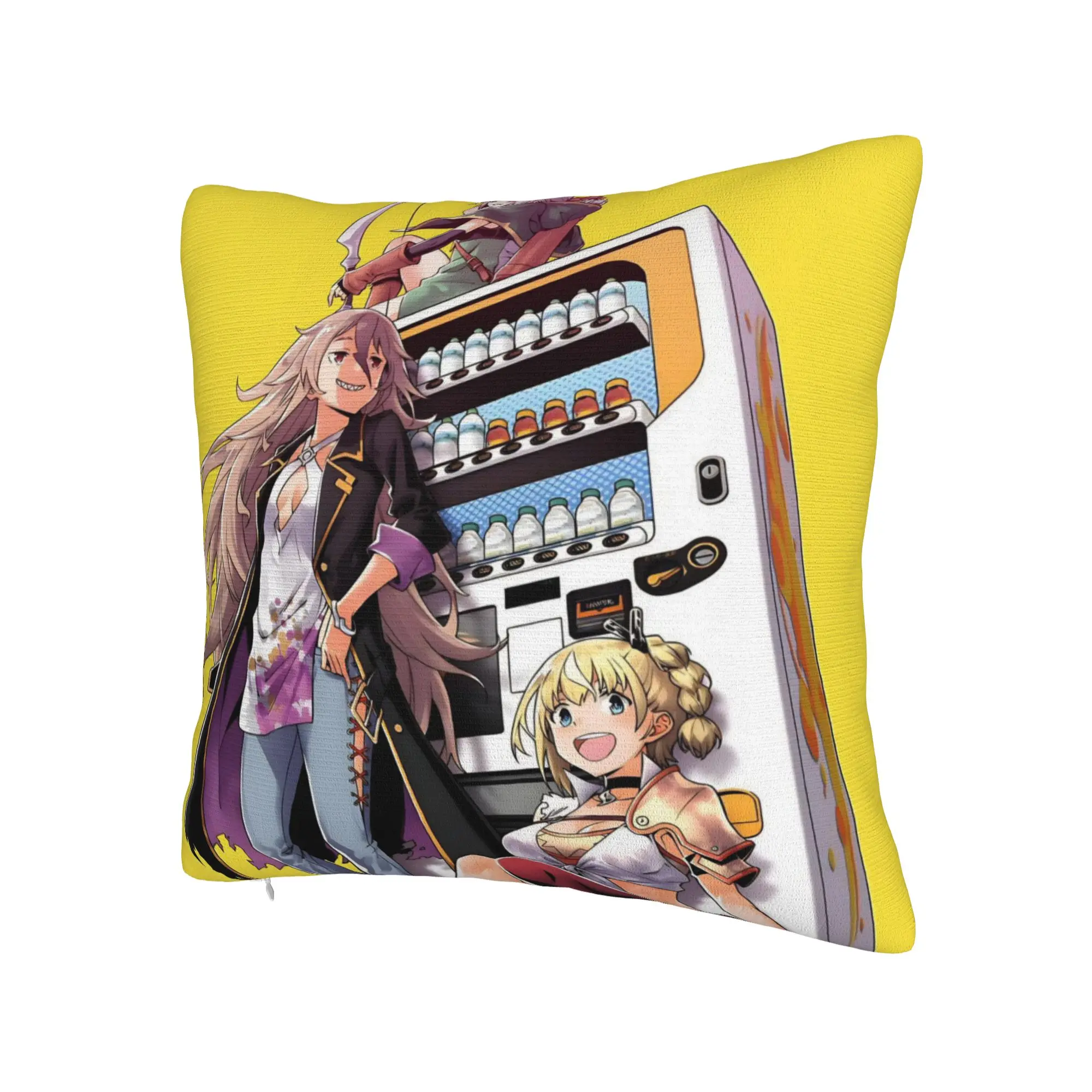 Reborn As A Vending Machine Pillowcases Merchandise Printed Cushion Cover Decorations  Throw Pillow Case Cover Home Multi-Size
