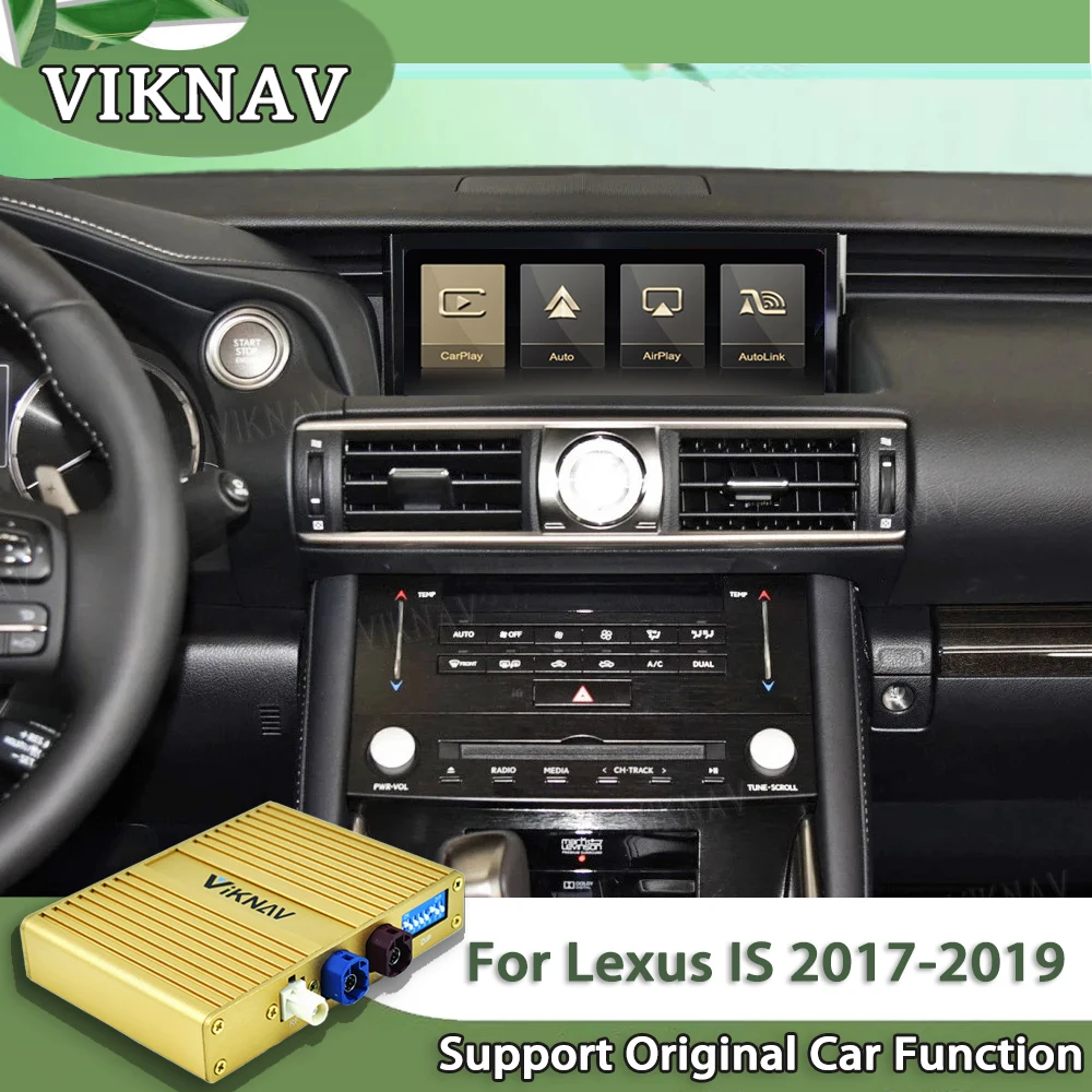 VIKNAV Linux Decoder Box For 10.25 Inch Lexus IS 2017 2018 2019 Navigation Linux Interface Multimedia Player