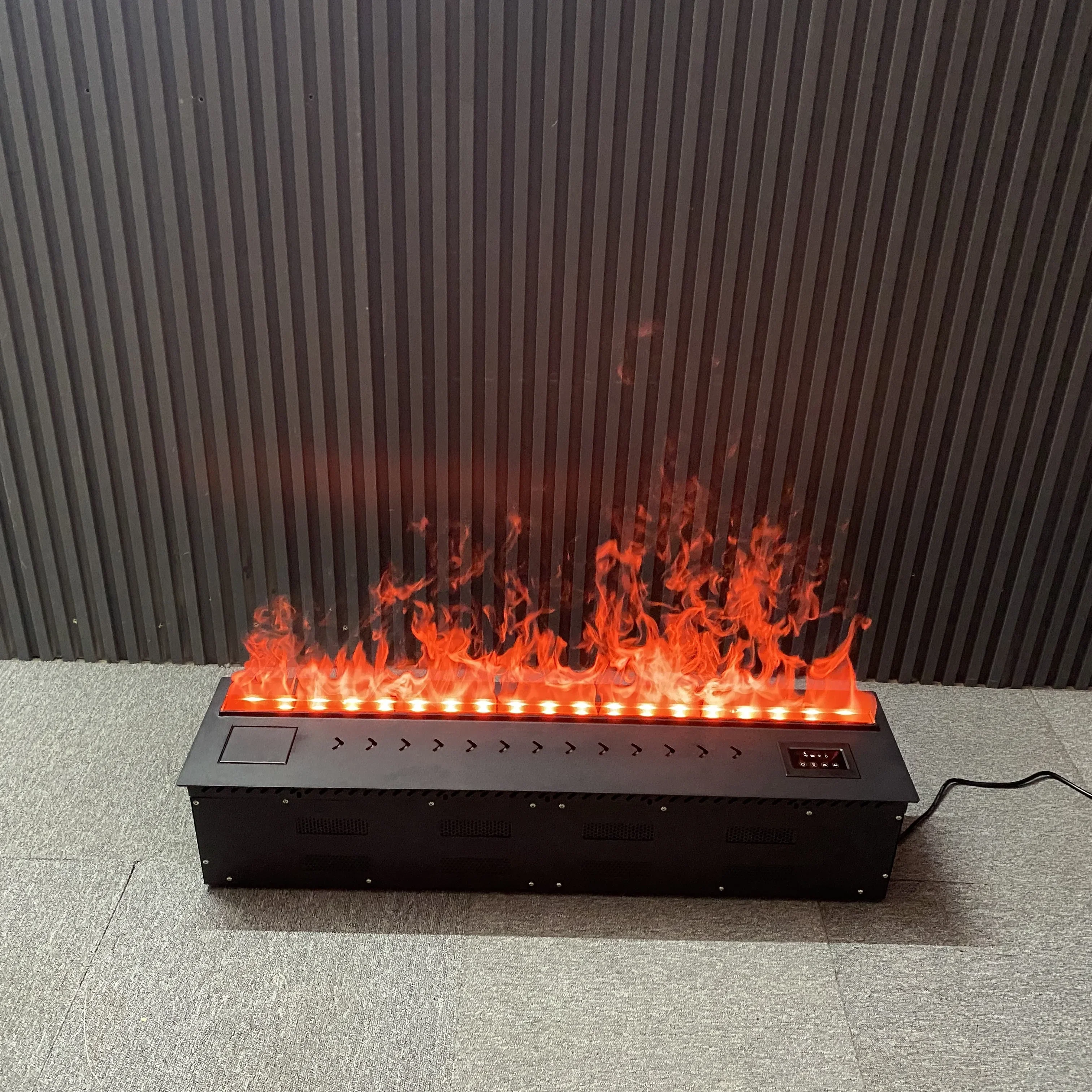 Neue 100 cm Farbe Simulation Flamme Ofen Eingebettet Elektrische Kamin Wohnzimmer Dekoration Elektrische Kamin Dampf Wand Hängen