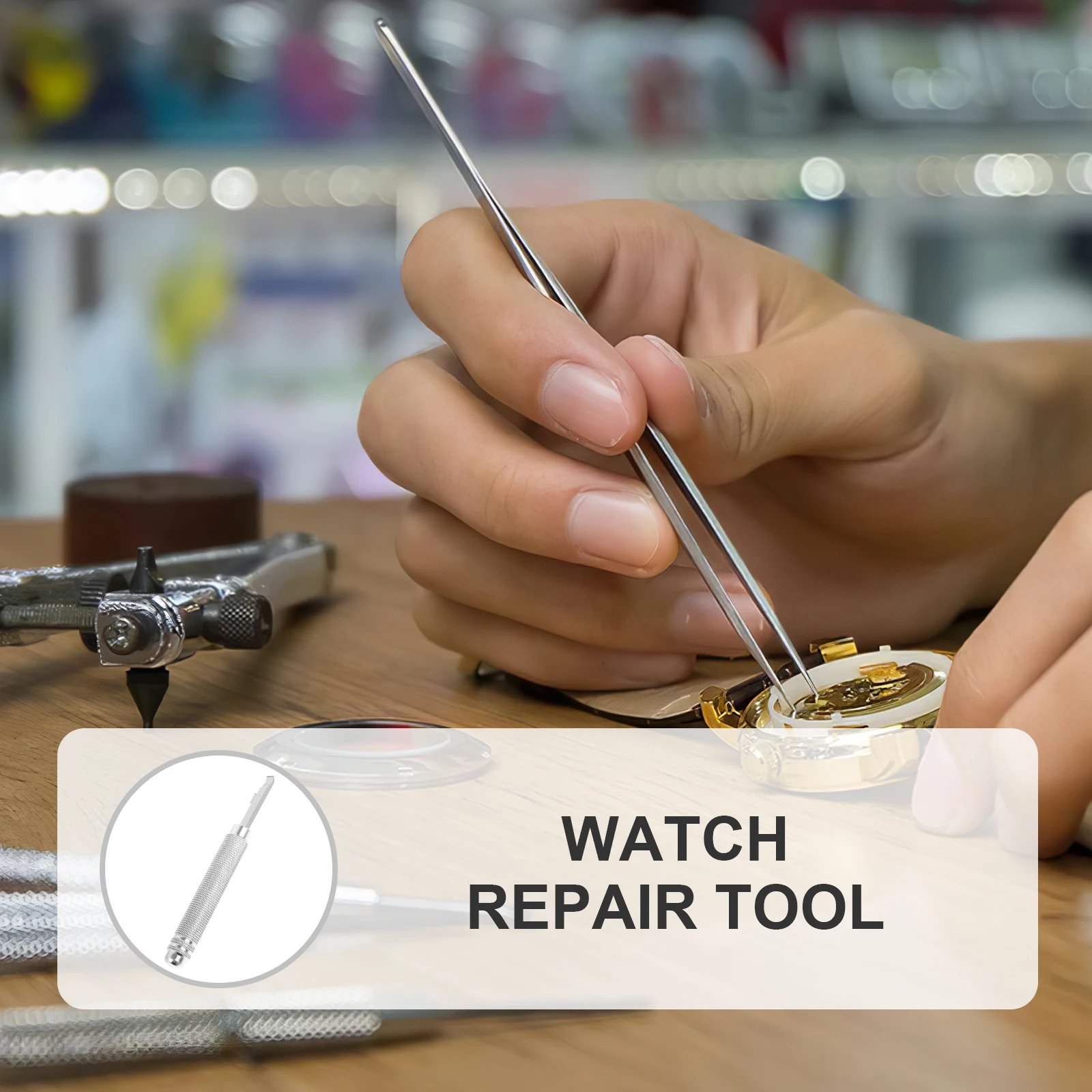 

Aluminum H Watch Back Remover Multipurpose Repair Tool Replacement Opens Most Watches Without Damage Durable