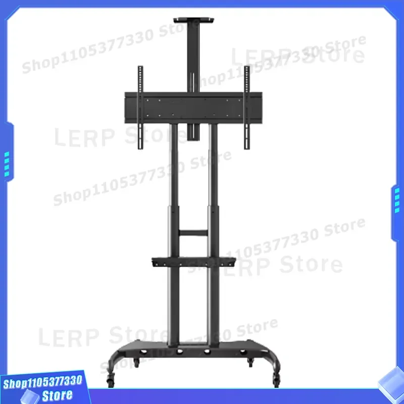 Adjustable Mobile TV Stand Cart Floor Mount Bracket for 32 to 70 Inch LED LCD Monitor Display with Wheels and Height