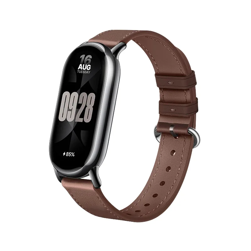 Correa Original para Xiaomi Mi Band 9 y 8, pulsera de repuesto de cuero a la moda, banda de desmontaje rápido NFC 9/8