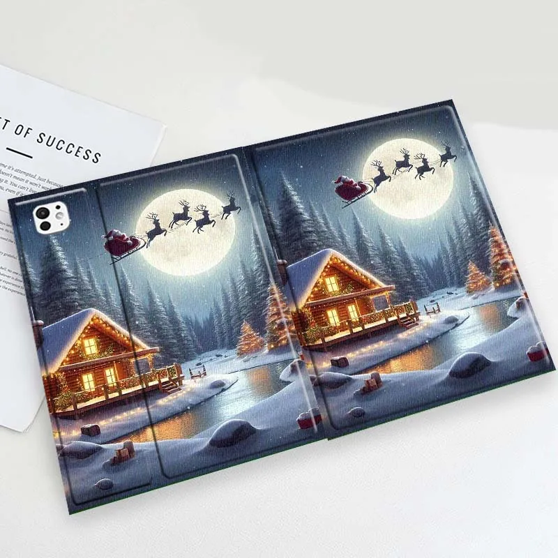 Santa Flying Over Cover For iPad Pro Mini Air 1 2 3 4 5 6 7 10 11 th 8 9 gen 11 M4 M5 Foldable Tablet Case