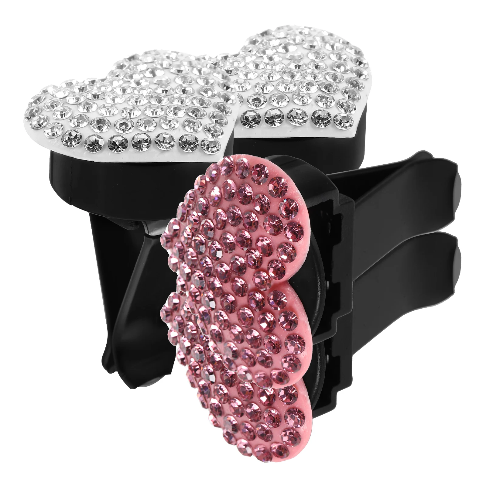 

4 Pcs Aromatherapy Clip Decorations Car Interior Accessories Air Vent Clips Diffuser Fresheners Rhinestones for Women