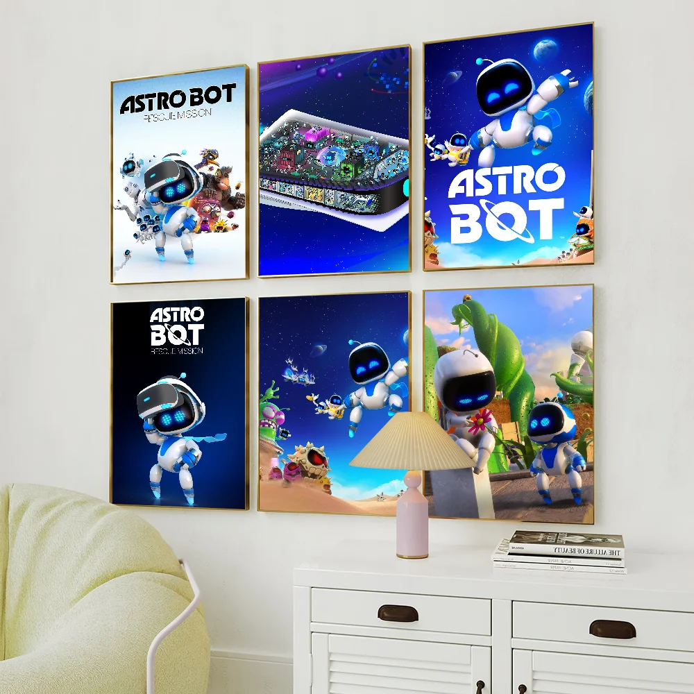 Game A-Astro Bot P Poster Home Prints Wall Painting Bedroom Living Room Decoration Office