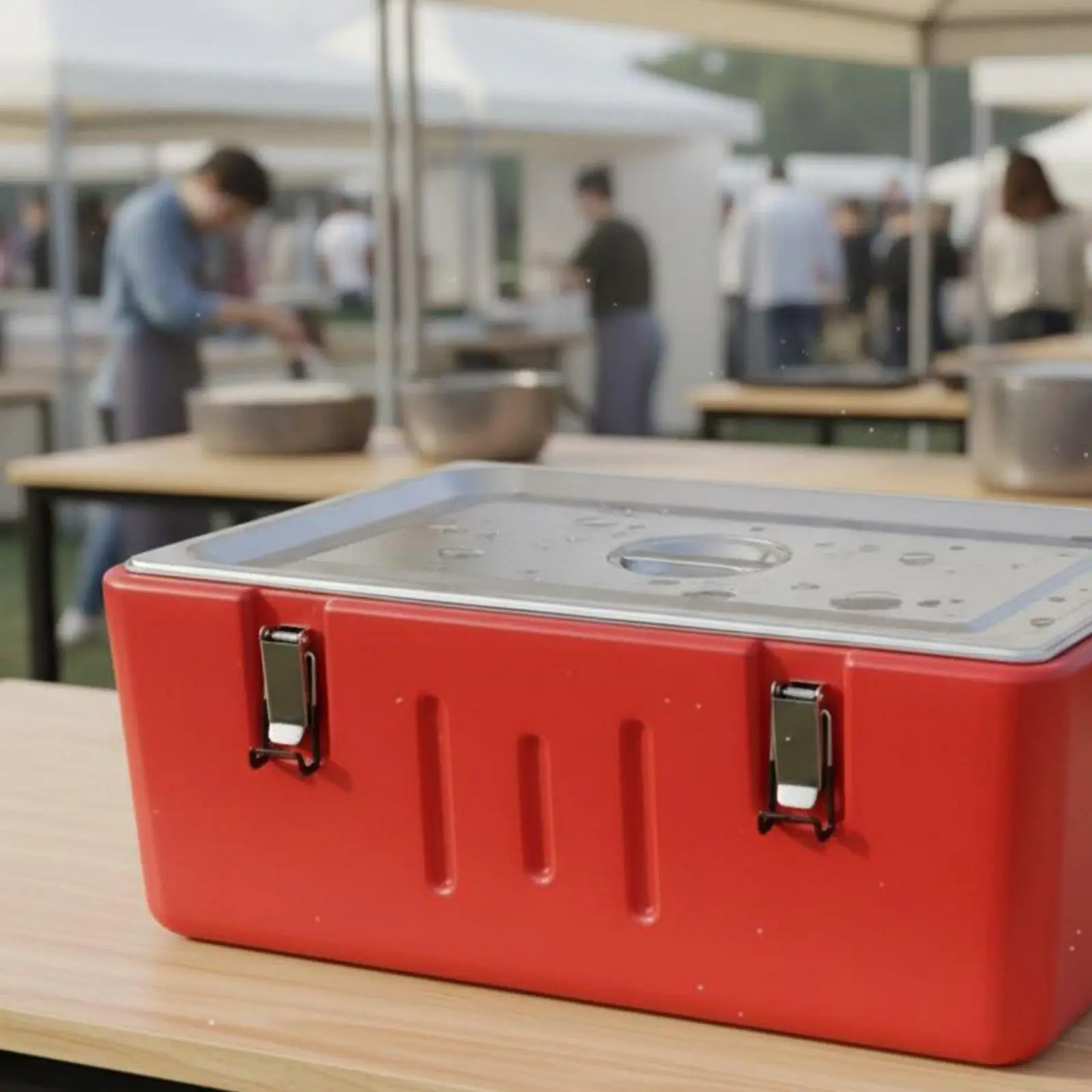 Durable Thermal Storage Container for Hot Meals and Cold Beverages with Secure Latch Heavy Duty Insulated Food Carrier