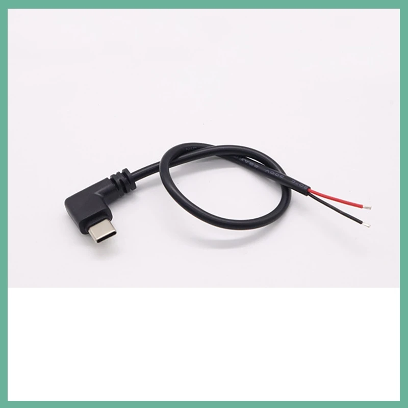 25cm/1m/2m Charging Data Cable 2/4-pin Male TypeC Revolving Elbow Extension Cable USB Power Connector E3