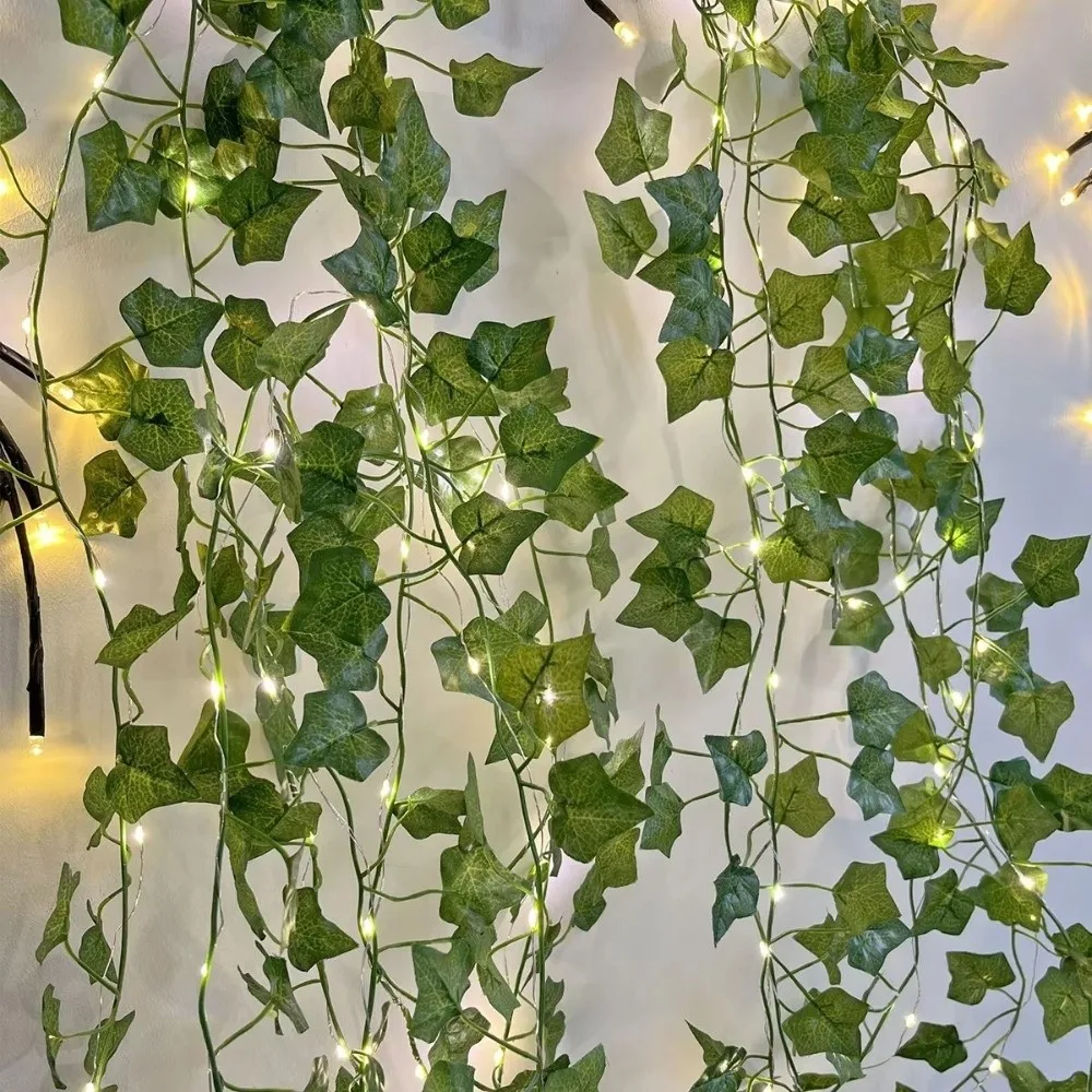 

Solar Powered​​ Solar Vine Lights​​ ​​Artificial Ivy​​ Green Leaf ​​Leaf String Lights ​​Festival Lights​​ ​​LED Fairy Lights​​