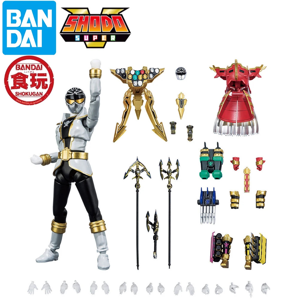 

Stocked Original Bandai Shokugan: Shodo Super Kaizoku Sentai Gokaiger Gokai Silver Collectible Model Toys Candy Action Figures