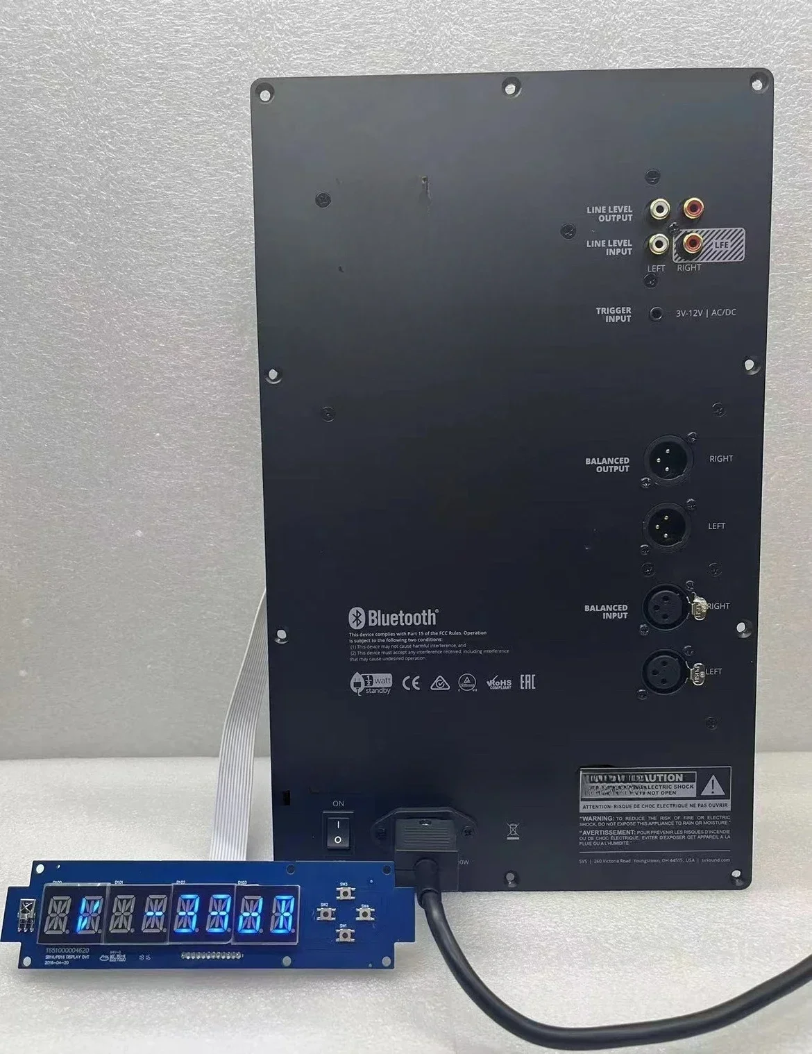 Fever High Power Home Theater Music Amplifier Board 1200W Rated Subwoofer Bluetooth App Control SVS--95% new