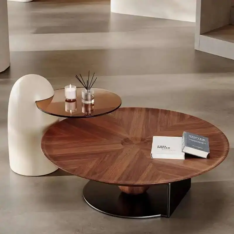 

Books Designer Antique Side Aesthetic Table Unique Nordic Side Table Clear Service Wood Kaffee Tische Living Room Furniture