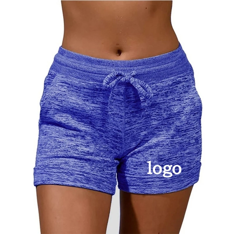 DIY Printing Women Shorts Summer Quick Drying High Waist Drawstring Pockets Sports Oversize Female Sweatpants Plus Size