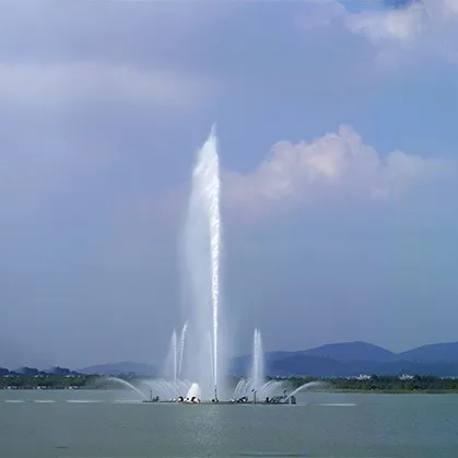 High Quality Stainless Steel Lake Water Fountain Music Dancing Jets Modern Design RGB Lighting Control Elegant Jumping