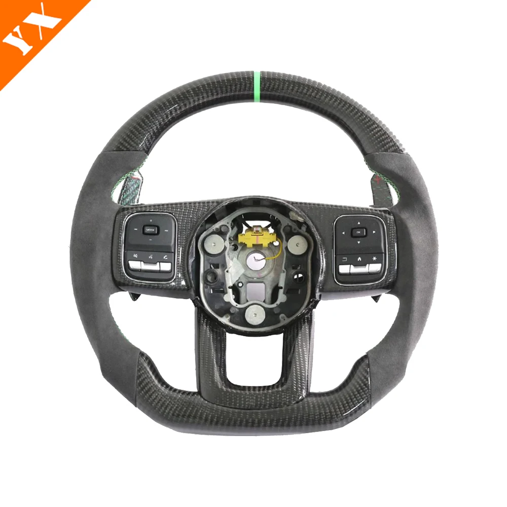 For GWM Great Wall Tank 300 Real Carbon Fiber D Type Car Original Steering Wheel Decor Protection 2022-2024 Accessories