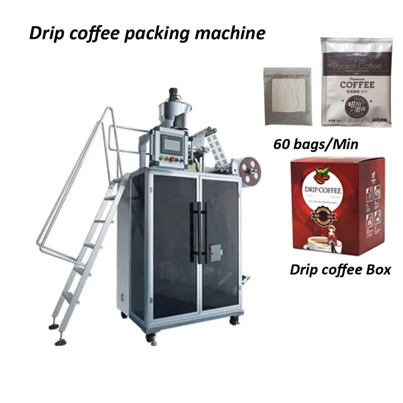 Drip Coffee Bags Carton Sealing Packing Machine Automatic for Commercial Box Packaging Use Customize