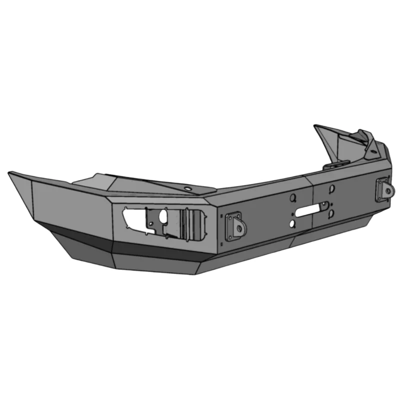 

ТОП новый стальной черный внедорожный передний бампер 4x4 с противоударной планкой и вырезами противотуманных фар для Ford Transit 2017