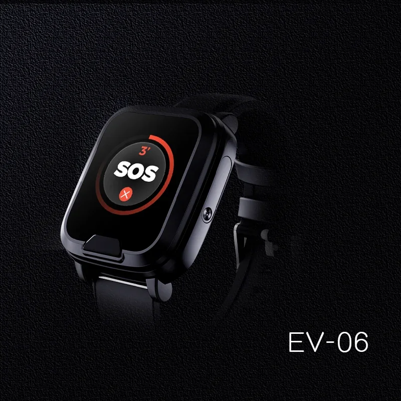 EV06 Personal Emergency PERS Instant Emergency Help Fall Detection Cellular 4G LTE Smartwatch