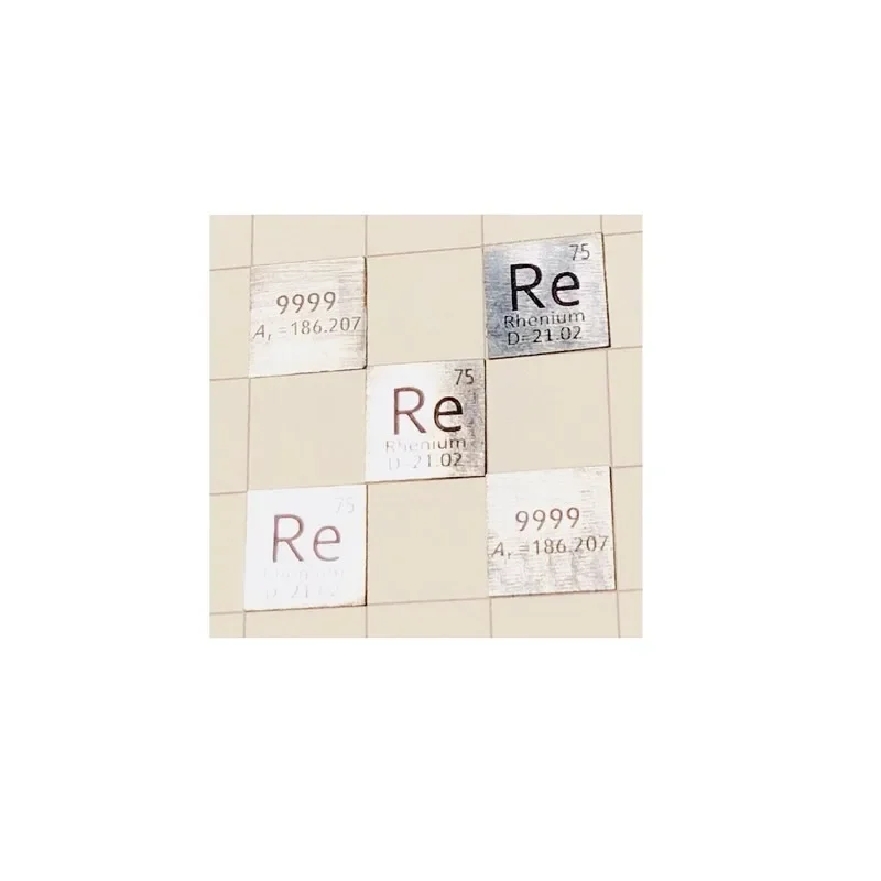 

1pc Periodic Table Engraving Rhenium Sheet Re Element Sample Collection Hobby