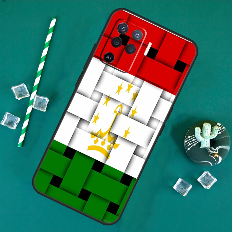 Tajikistan Flag For OPPO Find X5 Pro X3 Lite A15 A16 A52 A72 A5 A9 A31 A53 A83 A91 A93 A94 A54 A74 Case