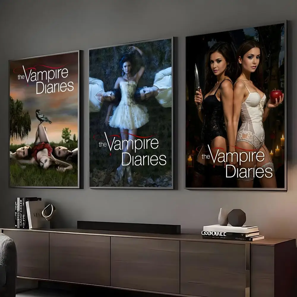 Movie The Vampire Diaries Painting Calligraphy HD Art Wall Waterproof Home Living Room Bedroom Bar Decorative Paintings